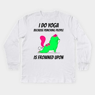 I do YOGA Kids Long Sleeve T-Shirt